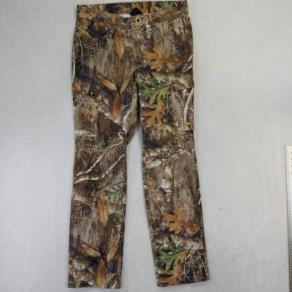 Kings Camo Realtree Edge Cargo Pants Mens 30x30 Brown Green Hunting Tactical